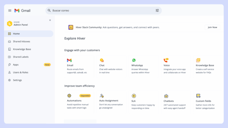 Hiver: la alternativa sencilla a Helpwise, Zendesk, Freshdesk y Salesforce para equipos que usan Gmail