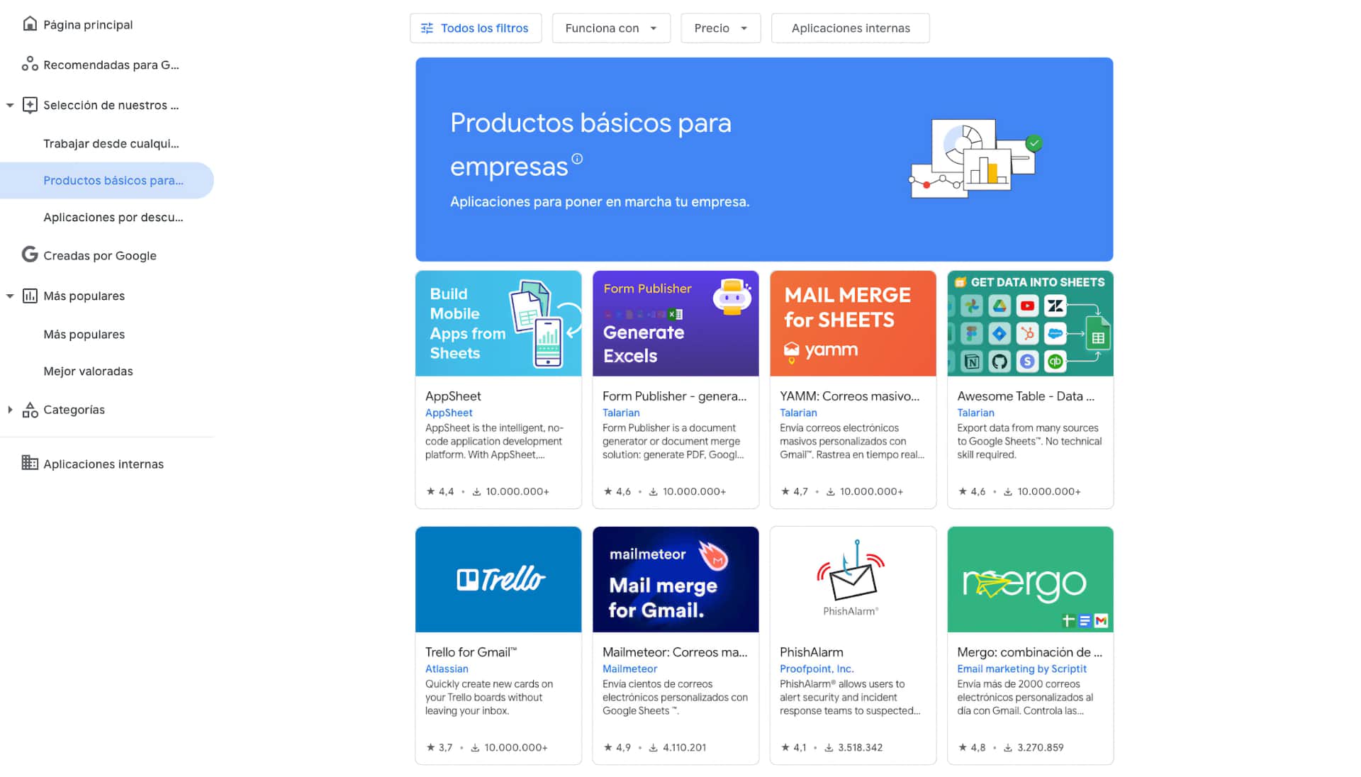 10 mejores aplicaciones de google workspace marketplace