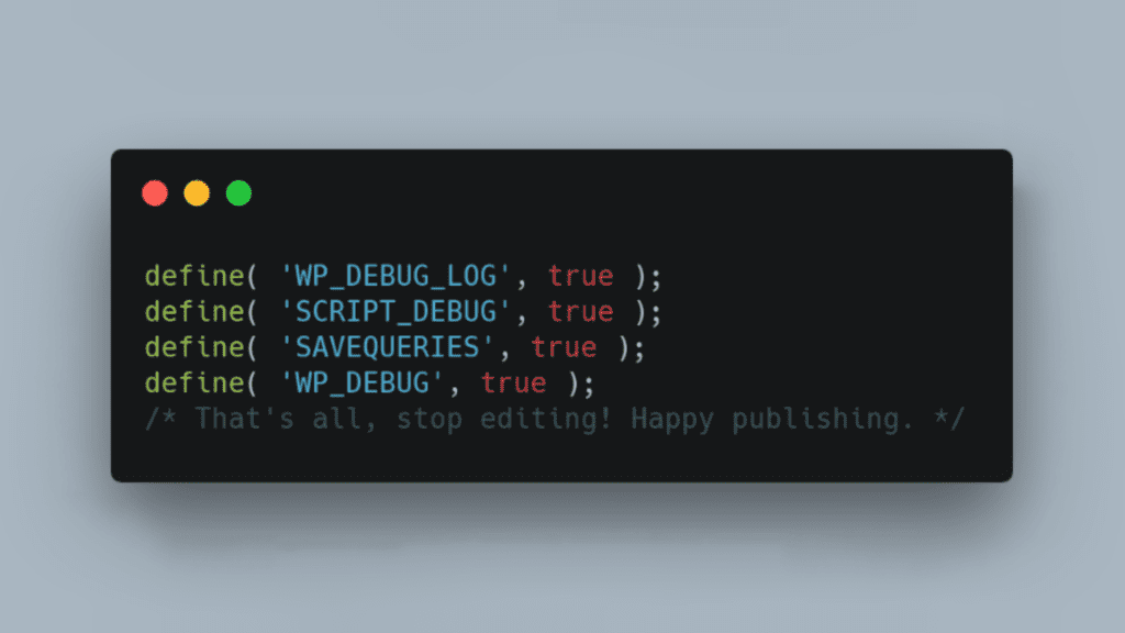 Debug Wordpress