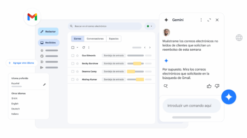 Gemini en Gmail - Buscar información en correos