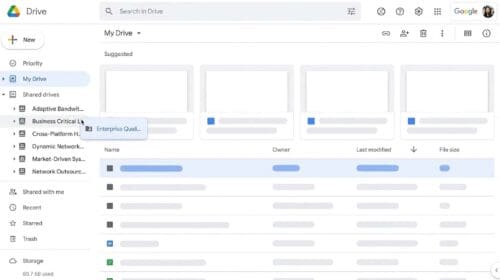Mi unidad vs Unidades compartidas